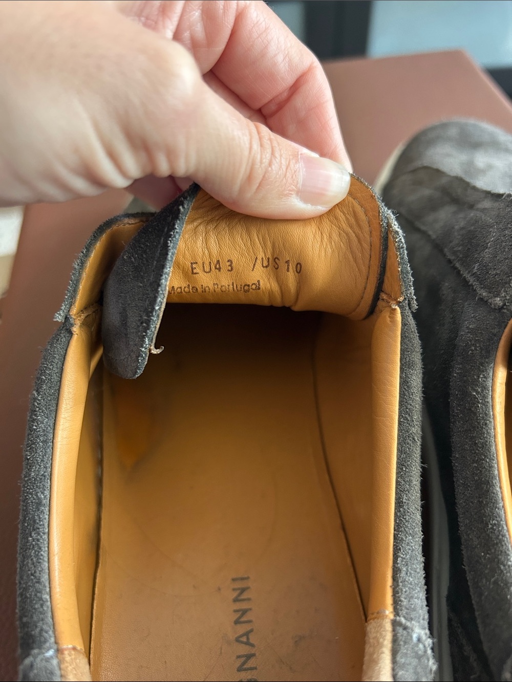 Magnanni Gray Suede Slip-On Sneakers - Picture 3 of 4